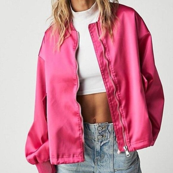We the Free X Free People Echo Bomber Jacket NWT
